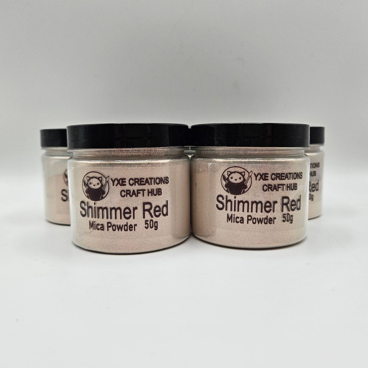 Shimmer Red Mica Powder - 50 g jars