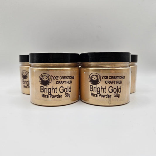 Bright Gold Mica Powder - 50 g jar