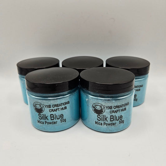Silk Blue Mica Powder - 50 g jar