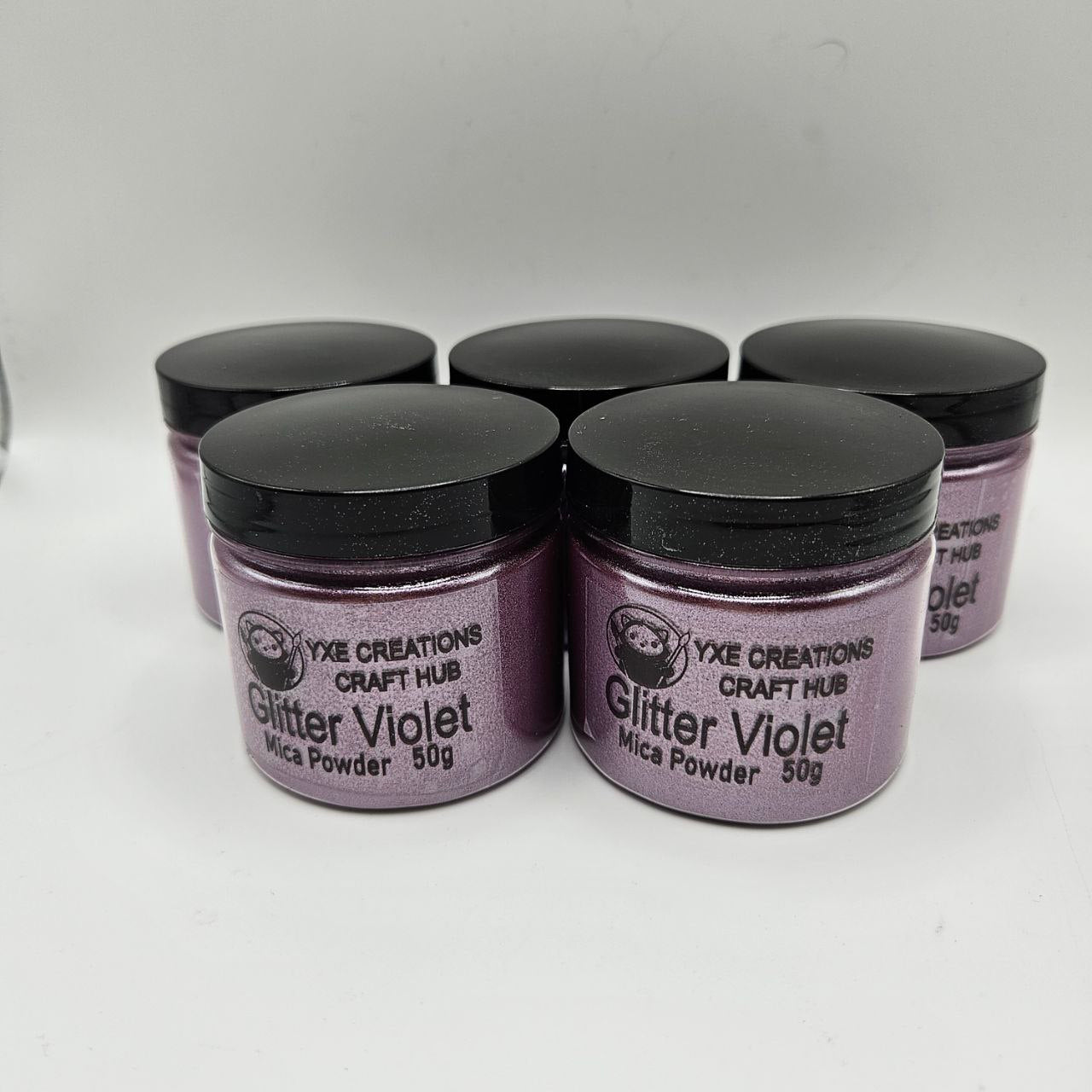 Glitter Violet Mica Powder - 50 g jar