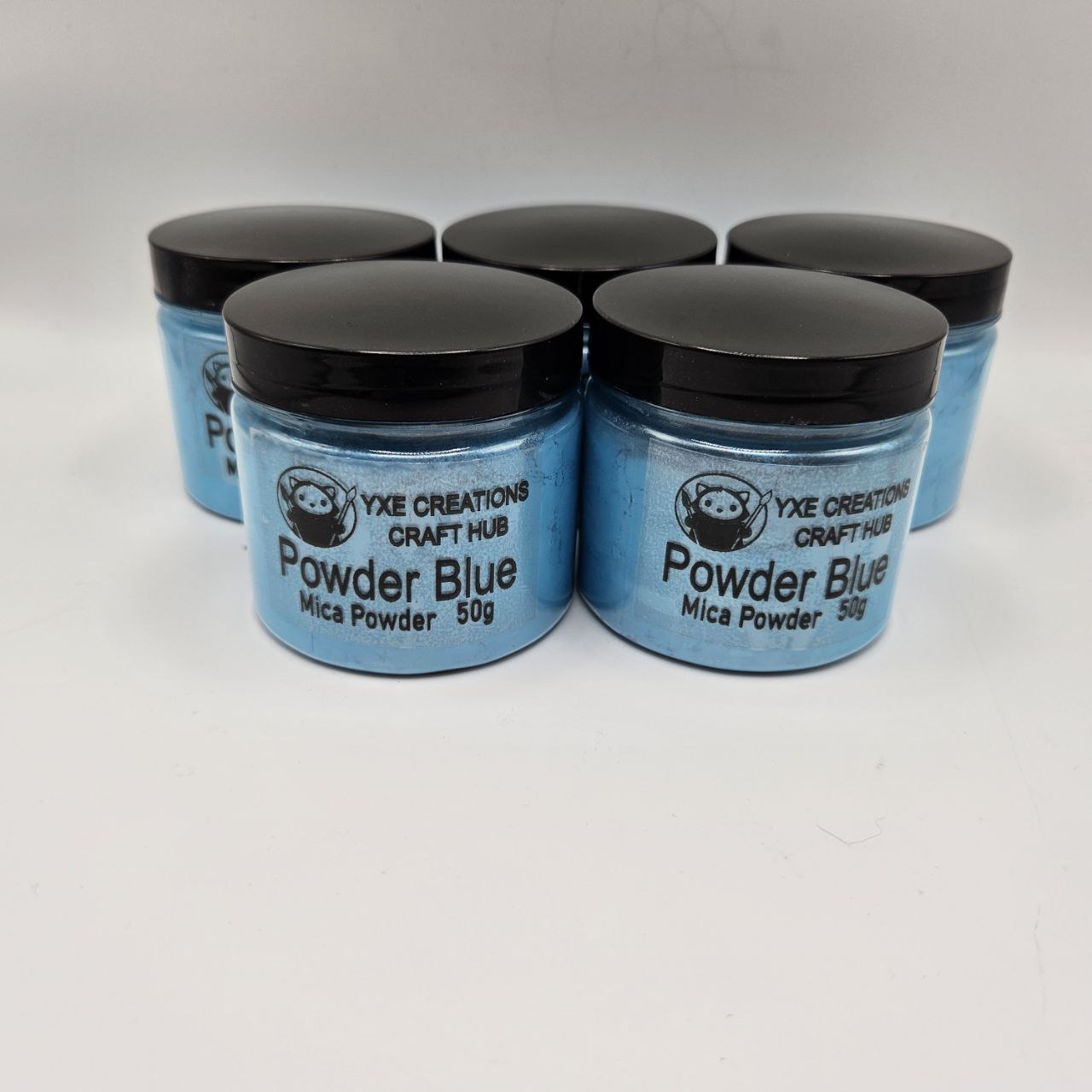Powder Blue Mica Powder - 50 g jars