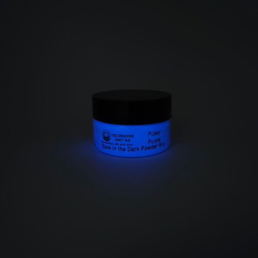 Glow in the Dark Powder - Pulasr Purple - Glowing
