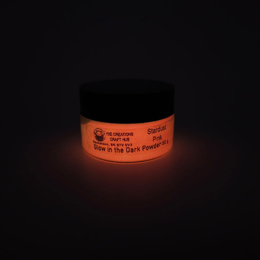 Glow in the Dark Powder - Stardusk Pink - Glowing
