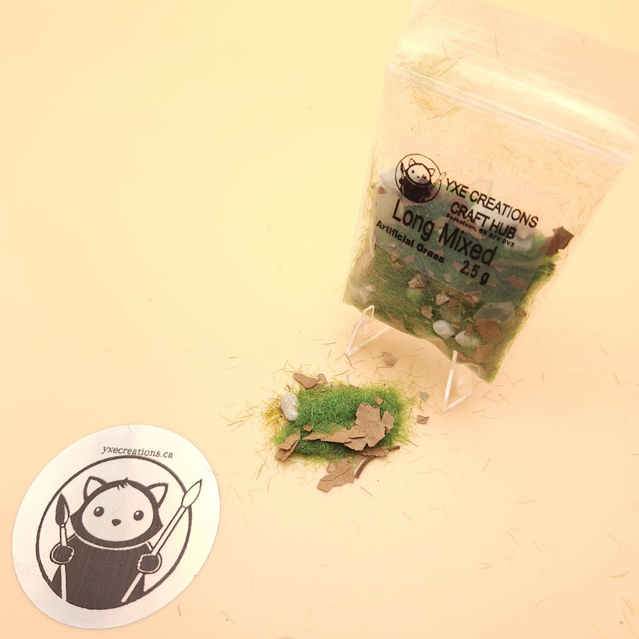 Artificial Green Grass - Resin Filler - Long Mixed - 2.5 g