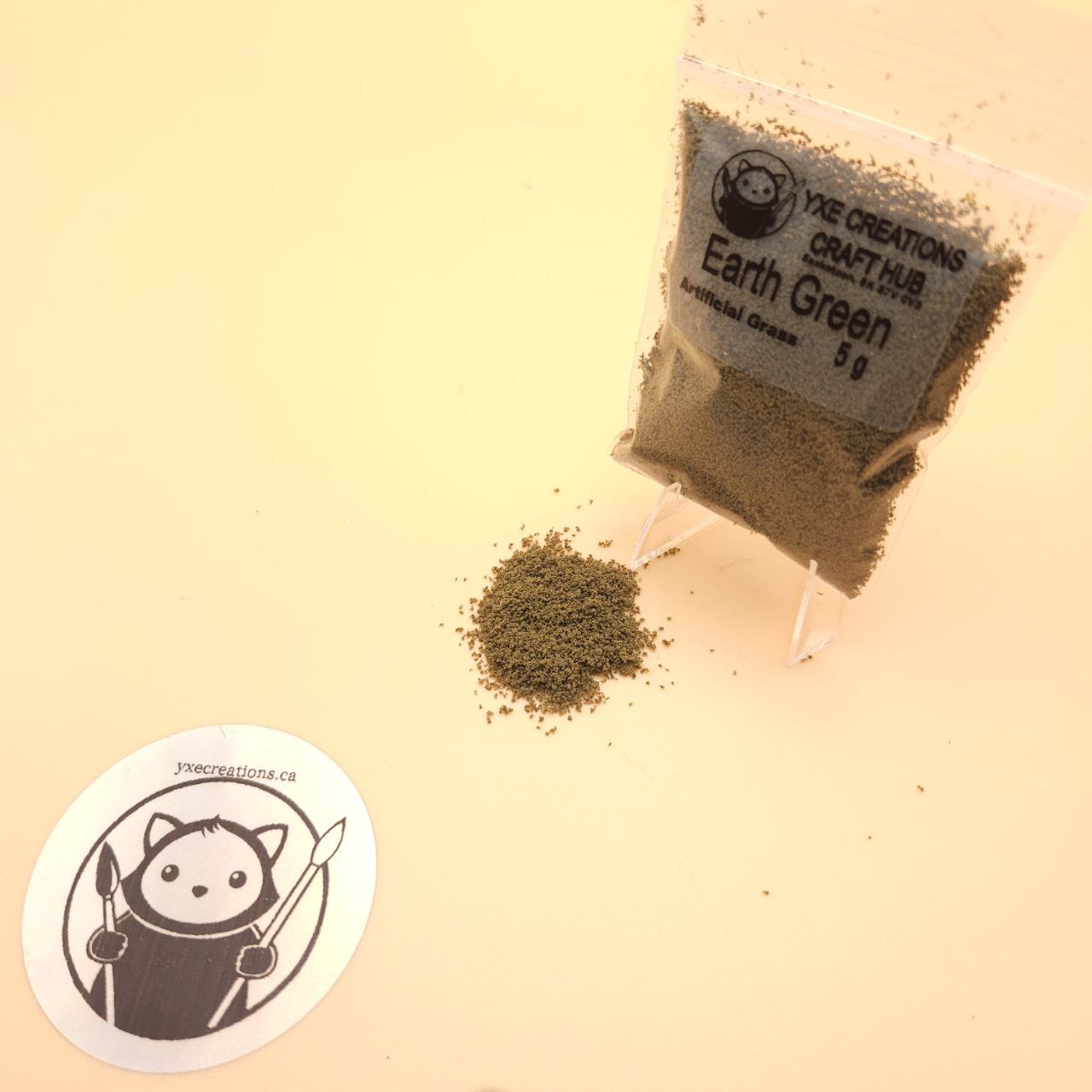 Artificial Green Grass - Resin Filler - Earth Green - 5g