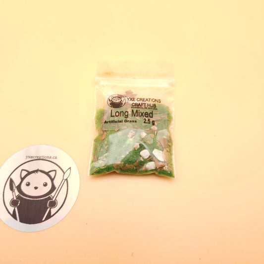 Artificial Green Grass - Resin Filler - Long Mixed