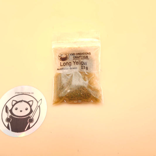 Artificial Green Grass - Resin Filler - Long Yellow - 2.5g bag