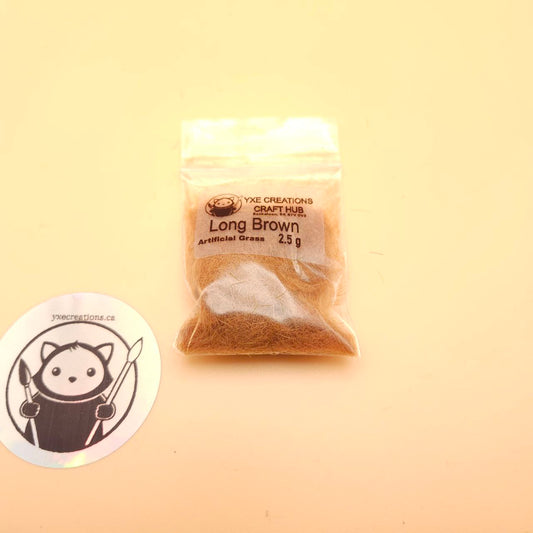 Artificial Green Grass - Resin Filler - Long Brown - 2.5 g bag