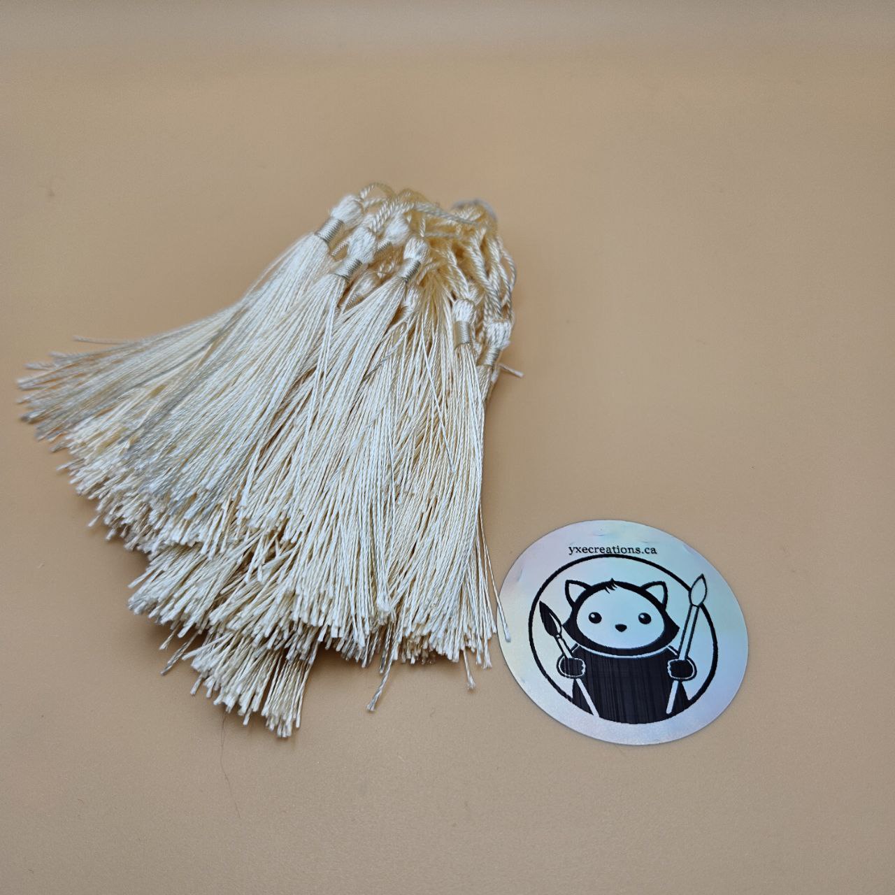 White Bookmark Tassel - 50 pack