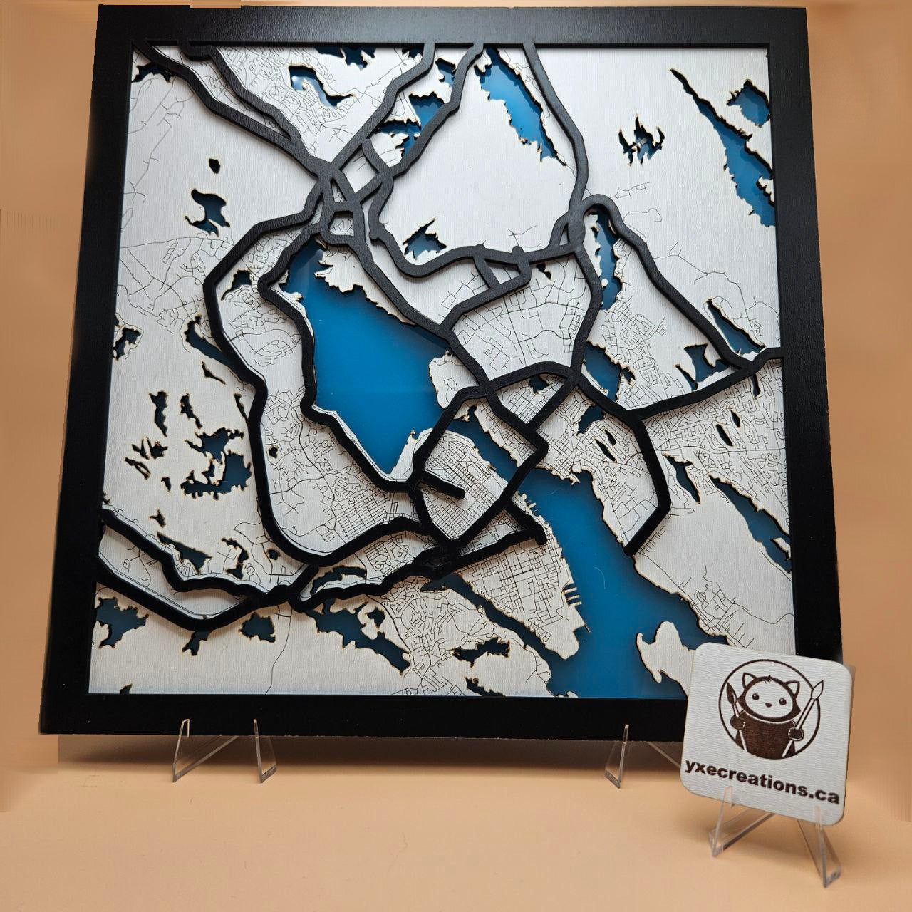 YXE Creations - Glow in the Dark City Map - Tricut Series