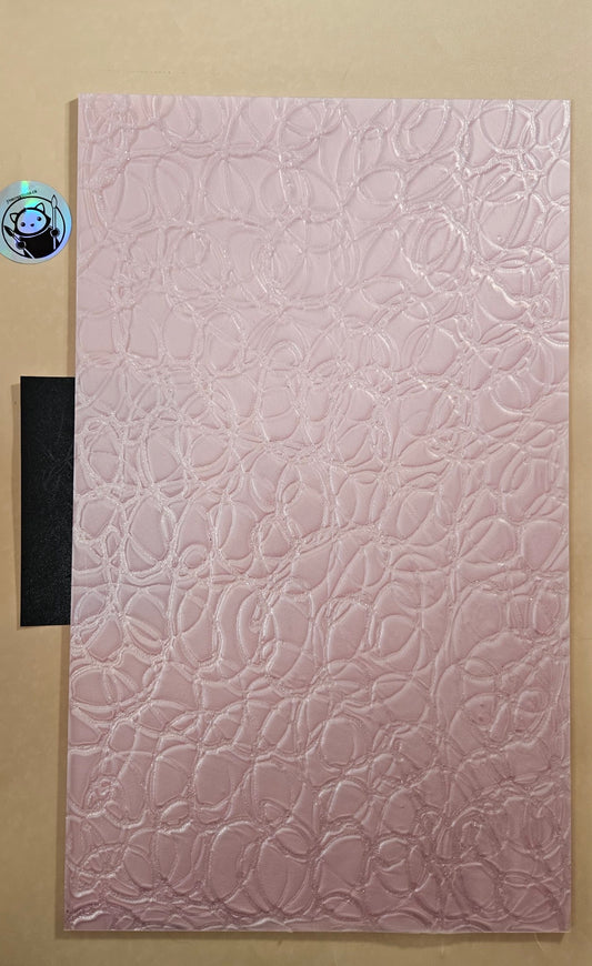 Designer Acrylic Sheet - Pixie Trails - Fairy Pink (4mm)