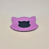 Pink / Engraves Black - Golf Texture - Leatherette Sheet - PU Material