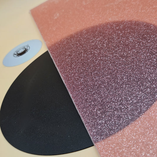 Orange Glitter Translucent Acylic Sheet Sparkle