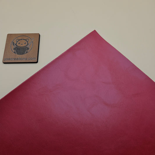 Red - Engraves Black - Glossy Leatherette Sheet – PU Material (view 2)