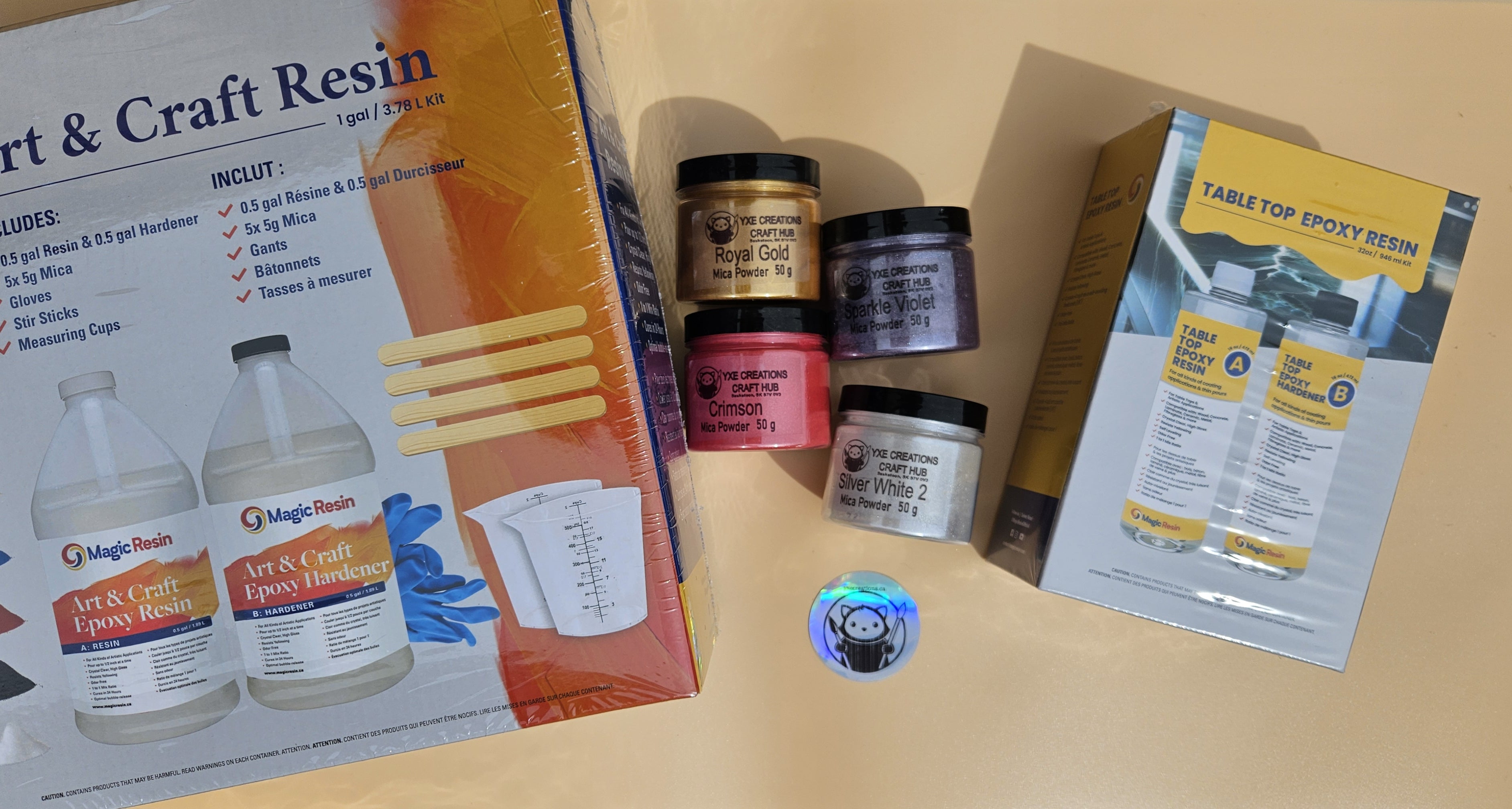 Resin and Pigments