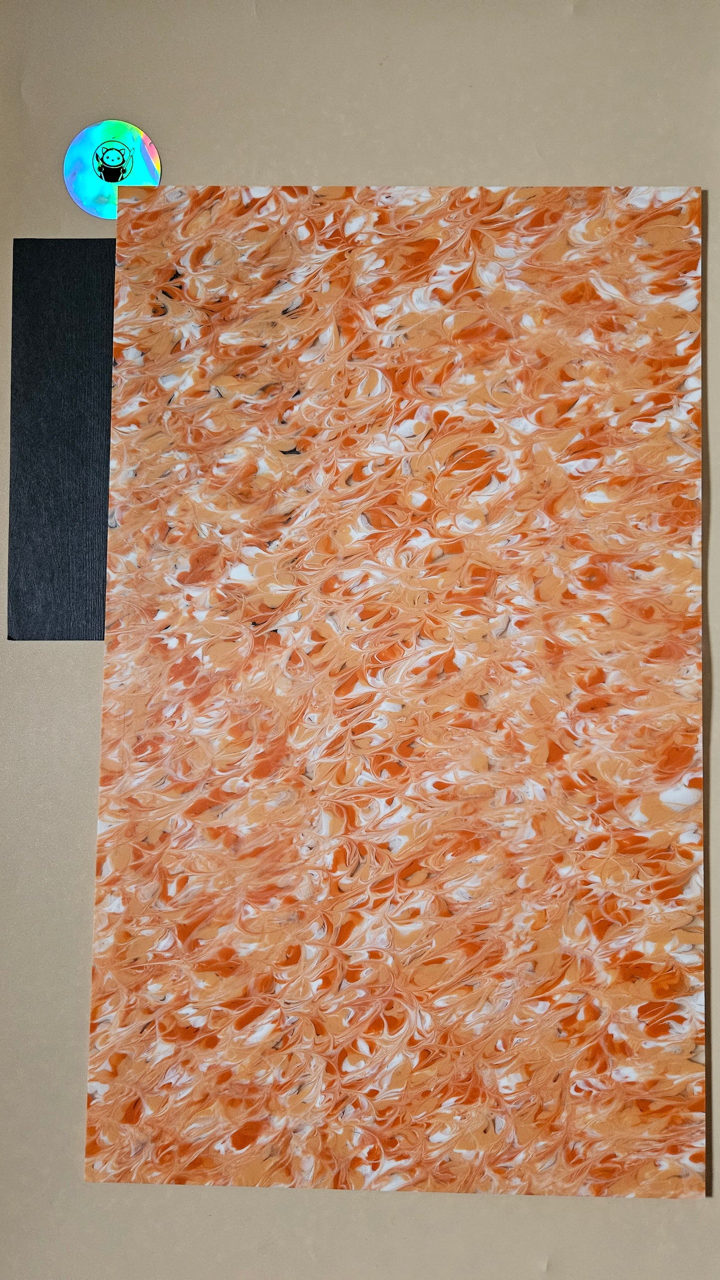 Designer Acrylic - Orange Tides
