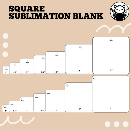 Sublimation Acrylic Blank - Square (view 2)