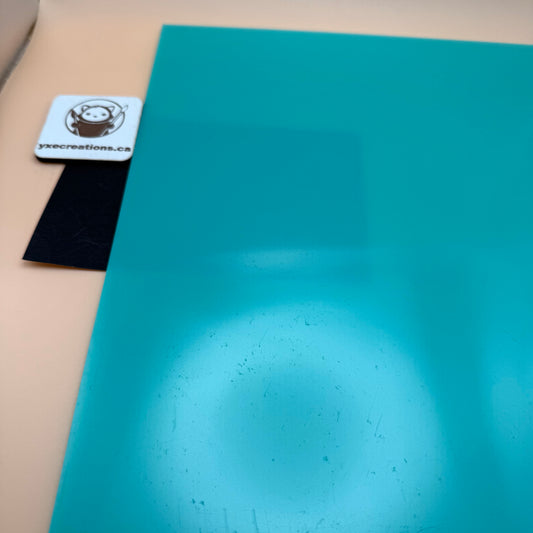 teal dual finish acrylic sheet