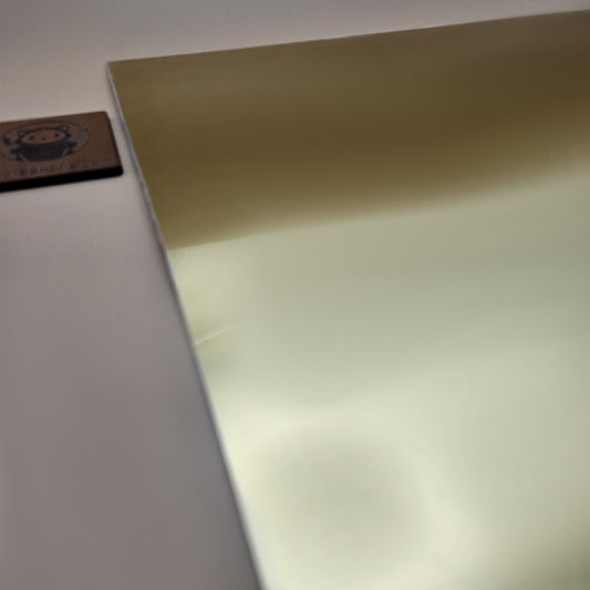 Two-Tone Engravable Acrylic - Brushed Gold - Engraves White (view 2)