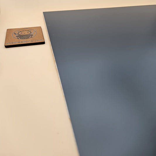 Two-Tone Engravable Acrylic - Gray - Engraves White (view 2)