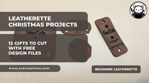 12 leatherette Christmas projects with free design files
