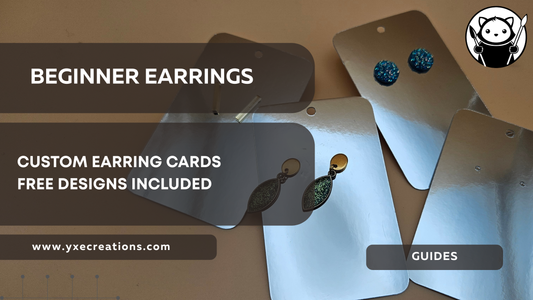 Beginner Earrings: Custom Earring Cards + Free Designs