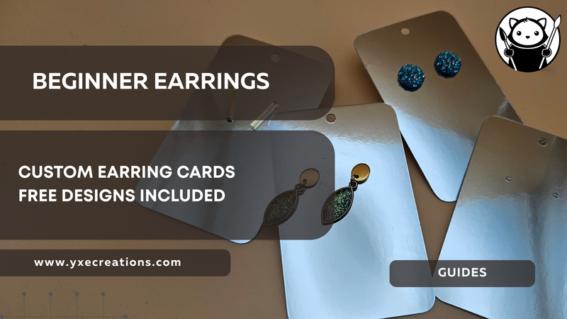 Beginner Earrings: Custom Earring Cards + Free Designs