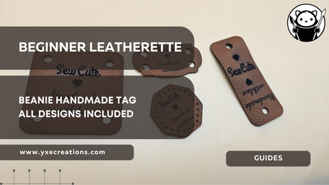 Beginner Leatherette: Foldable Beanie Tag + Free Designs