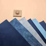 Blue Leatherette
