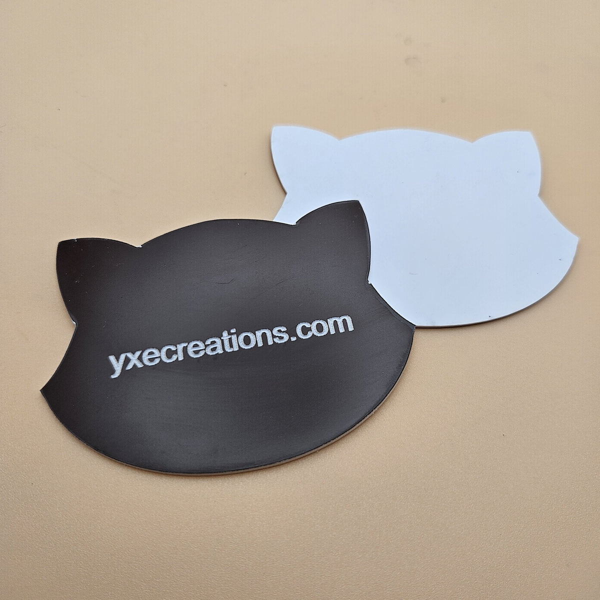 Dark brown two-tone engravable acrylic