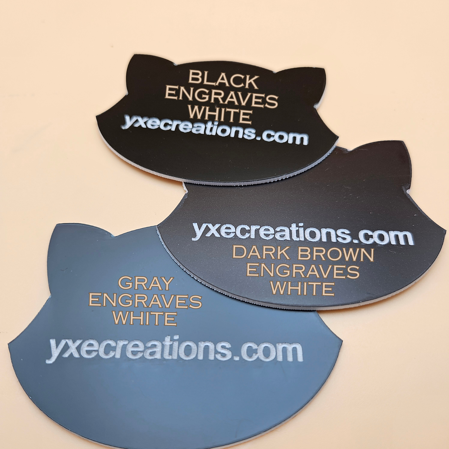 Two-Tone Engravable Acrylic - Dark Brown - Engraves White