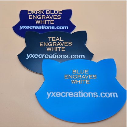 Two-Tone Engravable Acrylic - Blue - Engraves White