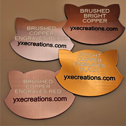 Two-Tone Engravable Acrylic - Bright Copper - Engraves White