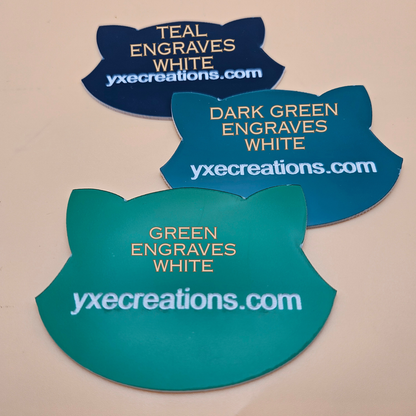 Two-Tone Engravable Acrylic - Green - Engraves White