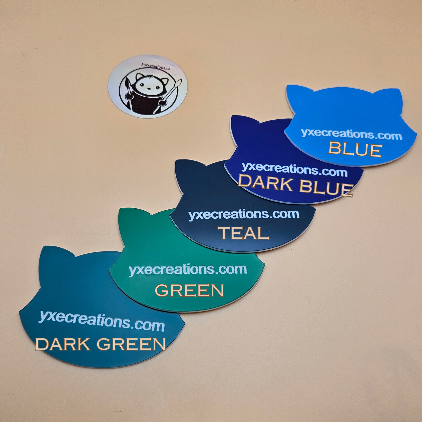 Two-Tone Engravable Acrylic - Blue - Engraves White