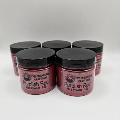 Purplish Red - Mica Powder in 50 g jar
