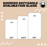 Sublimation Acrylic Blank - Rounded Rectangle