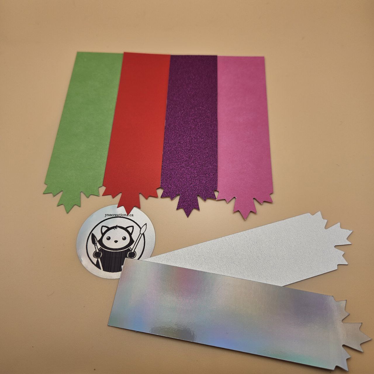 Bookmark - YXE Creations - Canada Maple Leaf Cardstock Base