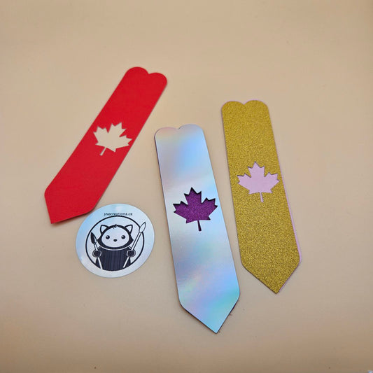 Paper Blank - Maple Leaf and Heart