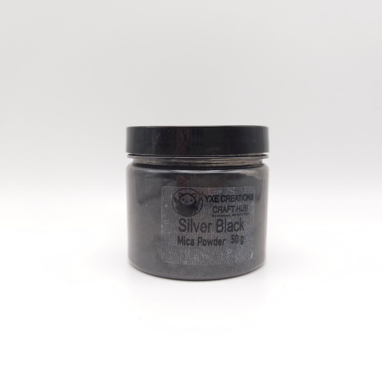 Mica Powder - Silver Black - 50 g jar