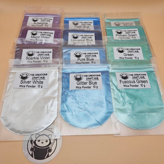 Mica Powder Collection - Blue - Green - Violet
