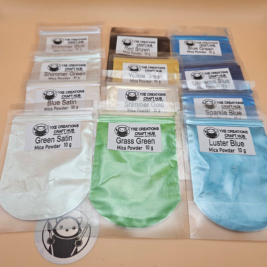 Mica Powder Collection - Prairie Skies Blue and Satin