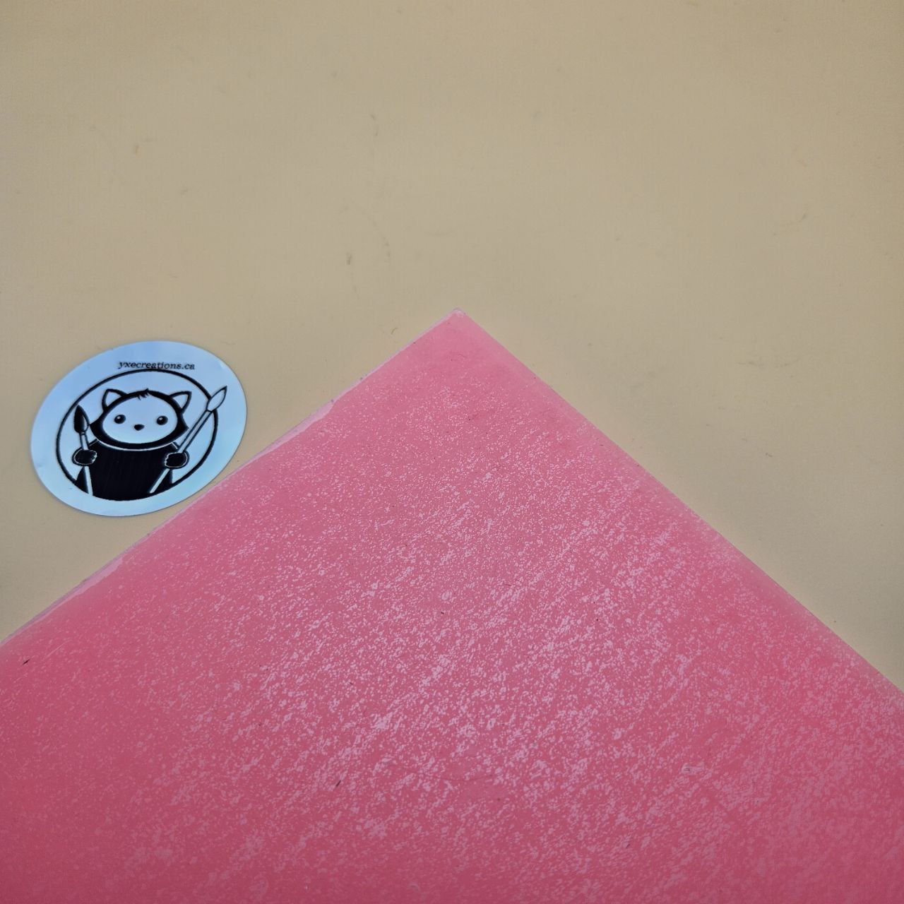 Glow in the Dark - Acrylic - Pink - in the light