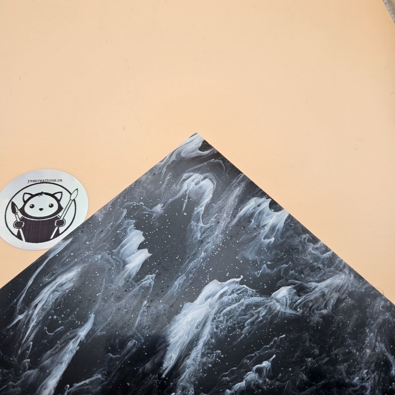 Designer Acrylic - Black Smoke