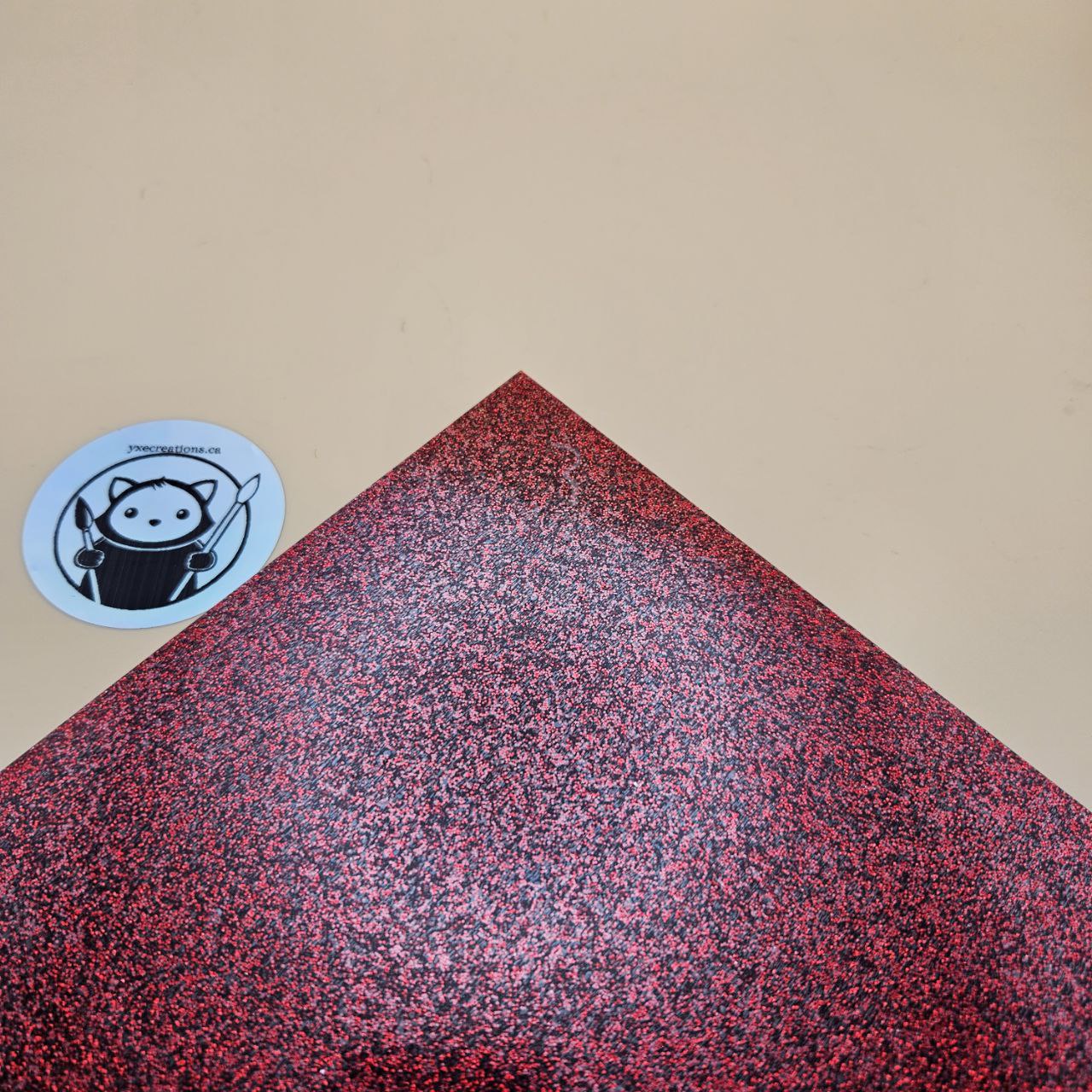 Glitter Acrylic - Red
