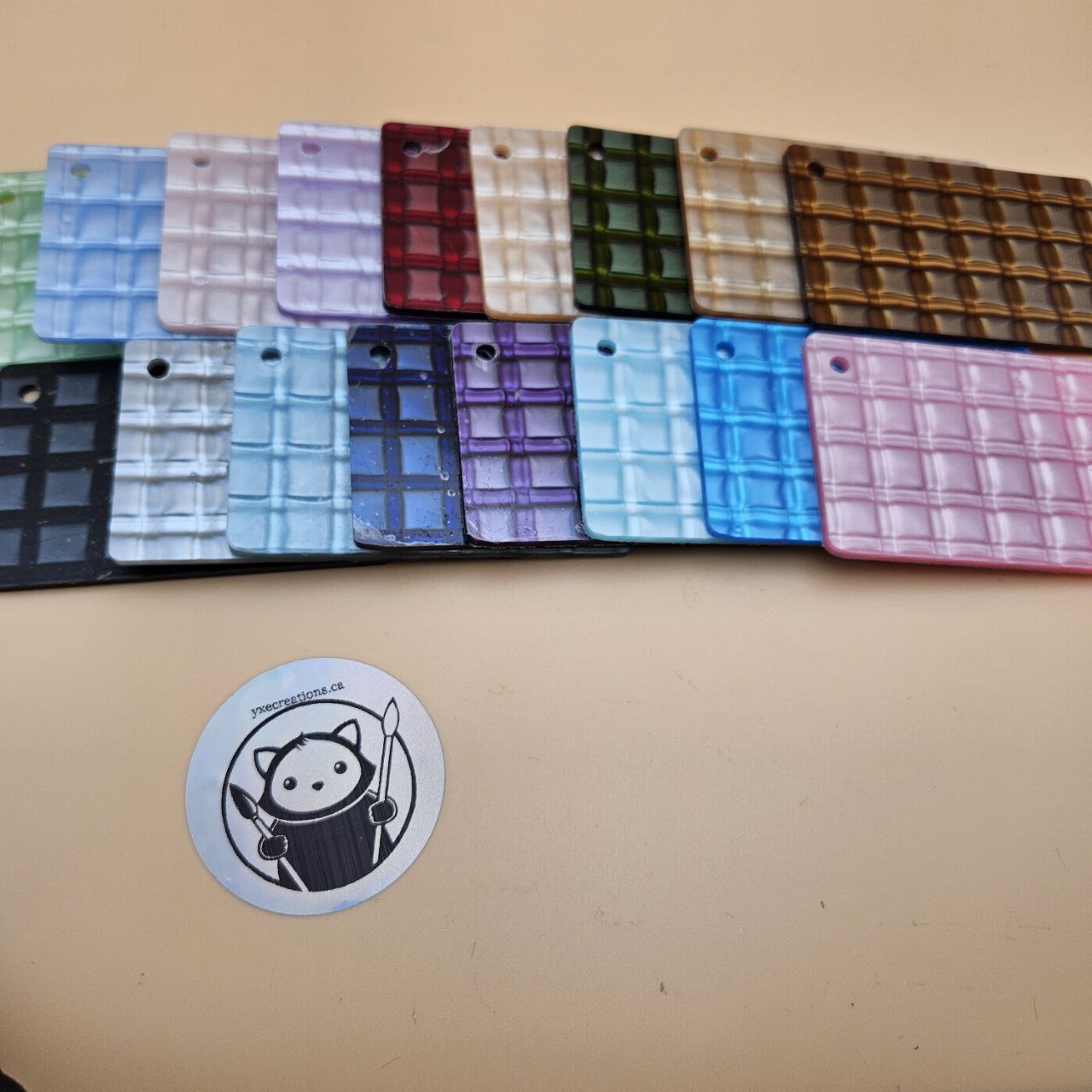 Designer Acrylic - square pattern