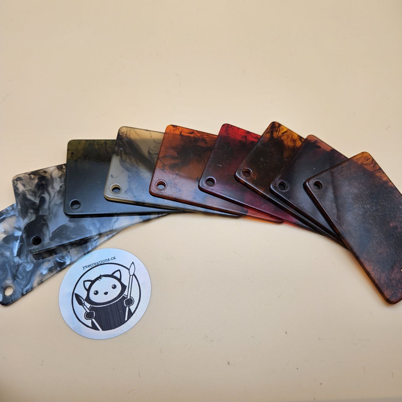 Designer Acrylic - Dark Smoke Marble