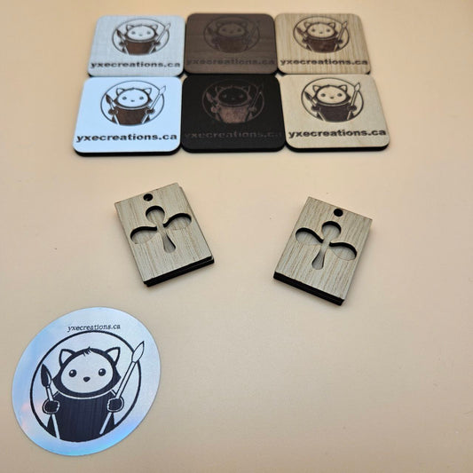 Rectangle Clubs Resin Fill and Design Blanks