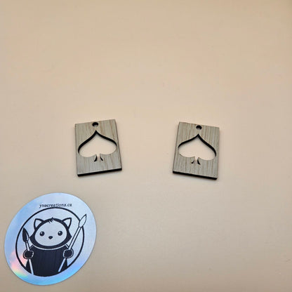 Rectangle Spades Resin Fill and Design Blanks