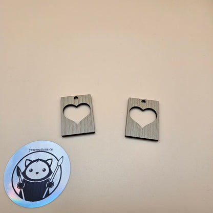 Rectangle Hearts Resin Fill and Design Blanks